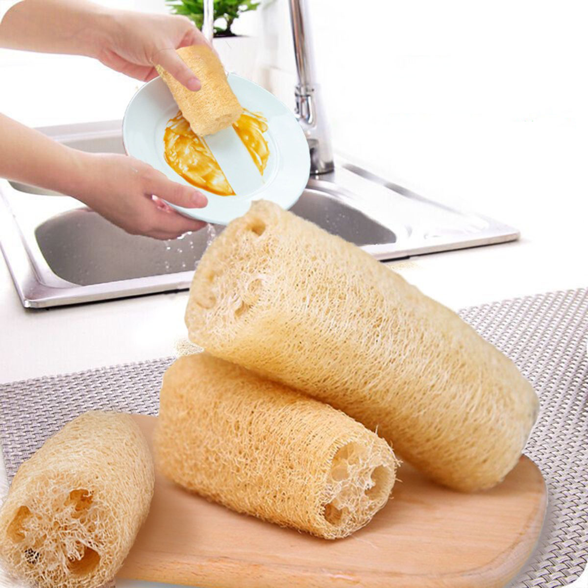 Éponge en loofah naturelle, ou - Body Loofah Natural avis et prix